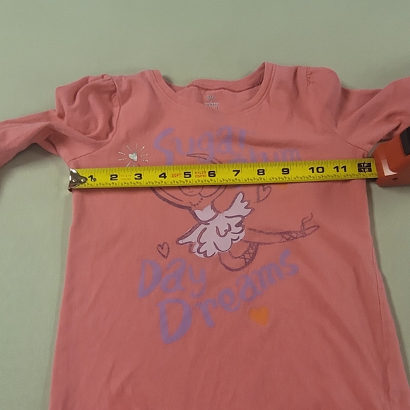 Old Navy 5T  Long-Sleeve Pink Shirt with Sugar Plum Daydreams - Picture 5 of 6